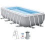 INTEX 55211 - Piscina elevada Rectangular Prism Frame con depuradora