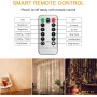 Jsdoin Luces de cortina, 3 x 3 m, 300 luces LED con 8 modos de control remoto, temporizador ajustable, brillo ajustable, cortina