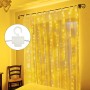 Jsdoin Luces de cortina, 3 x 3 m, 300 luces LED con 8 modos de control remoto, temporizador ajustable, brillo ajustable, cortina