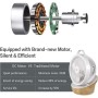 4UMOR Ventilador de Sobremesa Silencioso 20db, Motor DC 21W, Turbo 12 Velocidades, 3D Circuldción de Aire, Oscilante 70°/85°,
