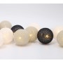 Ciskotu Luces de Bola de Algodón, 20 Cadena de Luces de Algodón LED Decoración Romántica para Bodas Fiestas Jardines Navidad