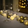 Ciskotu Luces de Bola de Algodón, 20 Cadena de Luces de Algodón LED Decoración Romántica para Bodas Fiestas Jardines Navidad