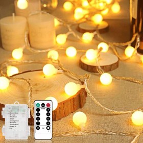 Guirnalda Luces, 10.5M 100LED Luces de Caden 8 Modos Luces de Cadena, Guirnalda Luminosas Exterior Interior Decorativa para