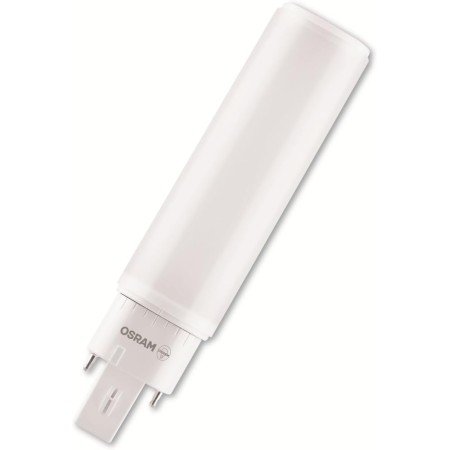 OSRAM Lámpara LED DULUX D 26 para base G24D-3, 9 vatios, 1100 lúmenes, luz blanca fría (4000 K), giratoria, reemplazo de una