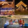 Guirnalda Luces, 10.5M 100LED Luces de Caden 8 Modos Luces de Cadena, Guirnalda Luminosas Exterior Interior Decorativa para