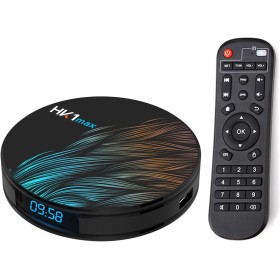 Xilibod HK1 MAX Android TV Box 10.0 4GB RAM 32GB ROM RK3318 2.4G/5.0G WiFi with BT 3D 4K 1080P Smart TV Box - Model No.: HK1max