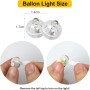 Luces LED para Globos, 100 Piezas Mini Luces LED Blanco Cálido, Luces de Globo Redondas para Linternas de Papel, Luces para