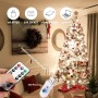 Microwear Cadena de luces con clip de fotos,fuente de alimentación USB actualizada de 100 LED de alambre de cobre de 10 m con