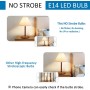 SCNNC Bombilla E14 LED Frigo T18 3W AC230V, 300LM Blanco Frío 6000K, No Regulable, Equivalente 30W Incandescente, Bombilla LED