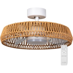 UNIVERSALBLUE | Ventilador de Techo con Aspas Ocultas| 6 Velocidades |Luz LED| Bajo Consumo | Silencioso | Modo Invierno |