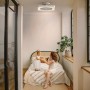 UNIVERSALBLUE | Ventilador de Techo con Aspas Ocultas| 6 Velocidades |Luz LED| Bajo Consumo | Silencioso | Modo Invierno |