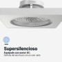 UNIVERSALBLUE | Ventilador de Techo con Aspas Ocultas| 6 Velocidades |Luz LED| Bajo Consumo | Silencioso | Modo Invierno |