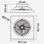 UNIVERSALBLUE | Ventilador de Techo con Aspas Ocultas| 6 Velocidades |Luz LED| Bajo Consumo | Silencioso | Modo Invierno |
