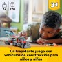 LEGO Creator 3 en 1 Camión Plataforma con Helicóptero Convertible en Vehículos de Juguete: Avión de Hélices, Bólido y Coche SUV,