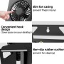 VEMONT Ventilador de sobremesa, Ventilador de mesa USB,Ventilador con batería recargable de 5000mAh,Ventilador portátil con