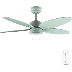 Cecotec Ventilador de Techo con Luz EnergySilence Aero 4260 Full Mint de 40 W con motor DC y 42” con luz LED, Mando a distancia,