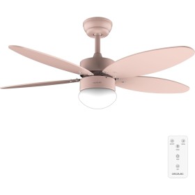 Cecotec Ventilador de Techo con Luz EnergySilence Aero 4260 Full Orange de 40 W con motor DC y 42” con luz LED, Mando a