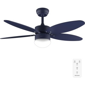 Cecotec Ventilador de Techo con Luz EnergySilence Aero 4260 Full Purple de 40 W con motor DC y 42” con luz LED, Mando a