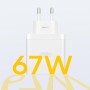 realme Original Supervooc Adaptador,USB de 67 W Fast Charging Wall Charger, Wall Connector Tipo A Compatible con RealSmartphone