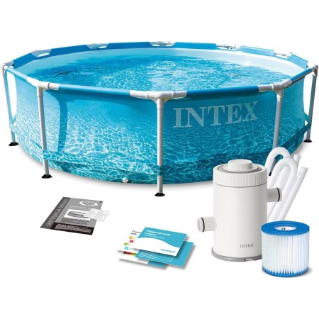 Intex ¡28208NP-PISCINA Beachside Frame D305X76 CM (C/Bomba Filtro)