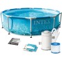 Intex ¡28208NP-PISCINA Beachside Frame D305X76 CM (C/Bomba Filtro)