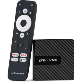 RockTek GB1 HDMI Dongle con Google TV, 2G RAM 16G RGM 4K Streaming Media Player Certificado Google Soporte Netflix, Disney+,