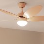 Cecotec Ventilador de Techo con Luz EnergySilence Aero 4260 Full SunLight de 40 W con motor DC y 42” con luz LED, Mando a