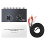PROZOR Conmutador RCA de Audio Bidireccional de Canal de Sonido Estéreo 4X2/2X4 Estéreo L/R Interruptor de Audio 4(2)-IN-2(4)