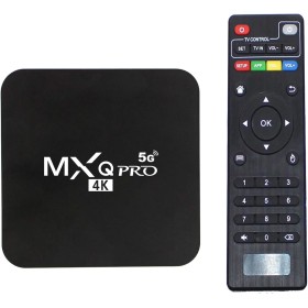 MXQ Pro 5G 4K Android TV 13.1 Box Ram 2GB Rom 16GB Android Smart Box H.265 HD 3D Dual Band 2.4G/5G WiFi Quad Core Home Media
