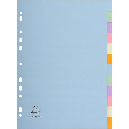 Intercalaires carte 180g forever 12 positions - a4