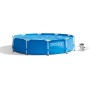 Intex Piscina redonda azul con estructura metálica elevada - Ø 305 x 76 cm