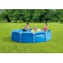 Intex Piscina redonda azul con estructura metálica elevada - Ø 305 x 76 cm