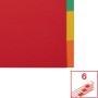 Esselte A4 6 Separadores Archivador Rojo/Multicolor, Cartón Reciclado, 100200