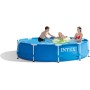 Intex Piscina redonda azul con estructura metálica elevada - Ø 305 x 76 cm