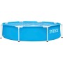 Intex 55242 - Piscina Desmontable Redonda Metal Frame Familiar Color Azul, Medidas Ø244x51 cm, Capacidad 1,828 litros, Material