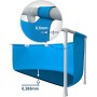 Intex 55242 - Piscina Desmontable Redonda Metal Frame Familiar Color Azul, Medidas Ø244x51 cm, Capacidad 1,828 litros, Material