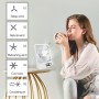 JOPHEK Ventilador USB, 3000mAh Ventilador Portatil Ventilador de Mesa - 5 Velocidades Mini Ventilador Silencioso Para Oficina,