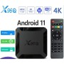 X96, Q 1 GB de RAM y 8 GB de ROM Box Android TV Box Media Player (Android 11.0) con Mando a Distancia y Cable HDMI, Reproductor