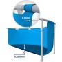 Intex 55242 - Piscina Desmontable Redonda Metal Frame Familiar Color Azul, Medidas Ø244x51 cm, Capacidad 1,828 litros, Material