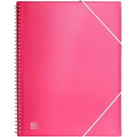 Oxford, Carpeta de Fundas Plástico A4, 30 Fundas Transparentes, Color Turquesa