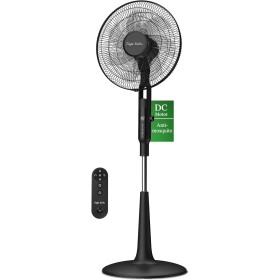 Taylor Swoden Ventilador de pie Silencioso, 25DB DC Ventilador, 28 Velocidades, 3258.6m³/h, 7 Aspas, con Mando, 3 Modos,