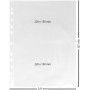 Ideen mit Herz Fundas transparentes para documentos, DIN A4, 2 compartimentos de 22 x 15 cm (DIN A5), transparente, 50 unidades