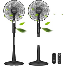 Taylor Swoden Ventilador de pie, DC Ventilador Silencioso, 28 Velocidades, ECO, 40W, 7 aspas, Mando, 3 modos, 12H Time,