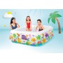Intex Piscina Hinchable Infantil, 157x157x122 cm, 295 litros, con toldo Desmontable, Diseño acuático, Tapón de desagüe, Uso