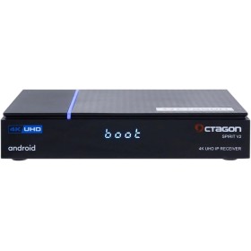 Octagon Spirit Pro 4K UHD Android TV Box, WiFi de doble banda, mando a distancia Bluetooth, control por voz, HDR10+, HLG, 2 GB