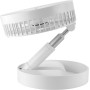 Jocca - Ventilador portátil de pie plegable | Altura ajustable 36-97,5 cm | Batería recargable 7200 mAh hasta 24 h | 3