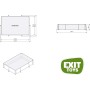 EXIT Toys Piscina de Madera, 300 x 200 x 65 cm, Rectangular, compacta con Bomba de Filtro de Cartuchos, fácil Acceso, Adecuada
