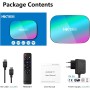 Xilibod Android 9.0 TV Box 4GB RAM/32GB ROM Amlogic S905X3 Quad Core 64bit Cortex-A55, GPU G31™ MP2,H.265 Decoding 2.4G/5G
