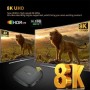 T1 Deluxe Edition Android 14.0 TV Box Quad-Core WiFi6 2.4G/5.8Ghz BT5.0 4K AV1 Ultra HD Control de voz Reproductor doméstico