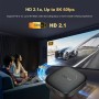 T1 Deluxe Edition Android 14.0 TV Box Quad-Core WiFi6 2.4G/5.8Ghz BT5.0 4K AV1 Ultra HD Control de voz Reproductor doméstico